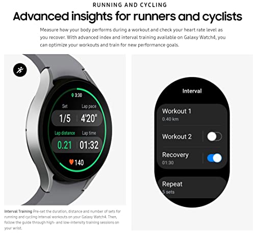 Samsung Galaxy Watch 4 Classic 46mm Smartwatch with ECG Monitor Tracker for Health Fitness Running Sleep Cycles GPS Fall Detection LTE US Version, Black (Renewed)