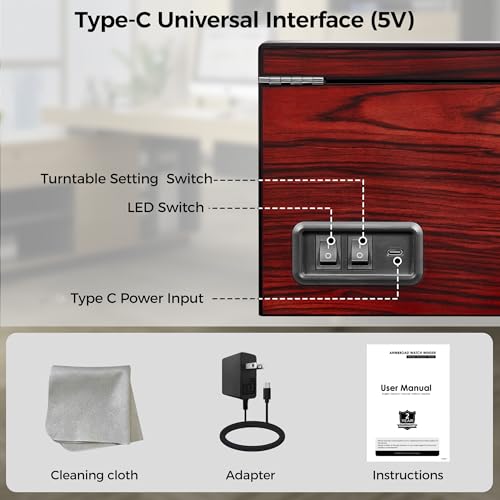 ANWBROAD Watch Winder for Automatic Watches 4+6 Watch Rotator and Storages with Super Quiet Motor LED Backlight Piano Paint Watch Turner 4 Rotating Modes UJWW002R