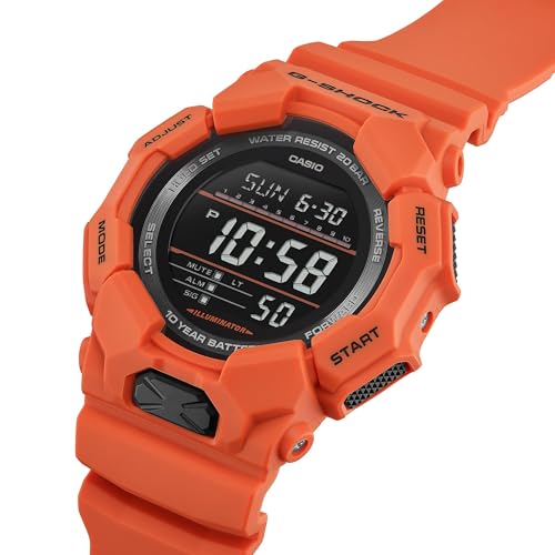 Casio G-Shock Red Orange Digital 10 Year Battery Watch GD-010-4