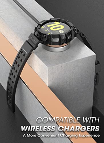 SUPCASE for Samsung Galaxy Watch 5 44mm Band with Case (Unicorn Beetle Pro), [Military-Grade Drop Protection] Rugged Men Cover with Adjustable Strap Band for Samsung Galaxy Watch 5 / 4 44mm, Black