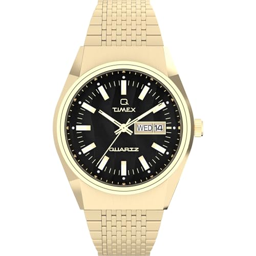 Timex Men's Falcon Eye 38mm Watch - Gold-Tone Bracelet Black Dial Gold-Tone Case