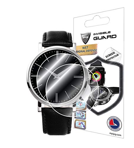 IPG for Universal Round Watch Screen Protector (2 Units) Hydrogel Film Bubble Free Anti-Scratch Invisible Protection Good for Smart Watch Too Size Options are Available (45 mm Diameter)