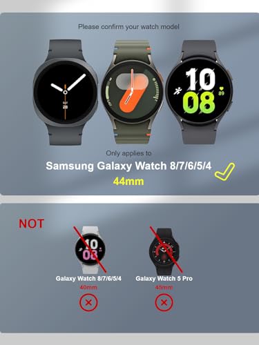 iDaPro 4Pack Screen Protector for Samsung Galaxy Watch 8/7/6/5/4 (44mm)[4Pcs],9H Tempered Glass Protection Kit in Reusable Storage Case,Anti-Scratch,Bubble-Free,Easy Installation