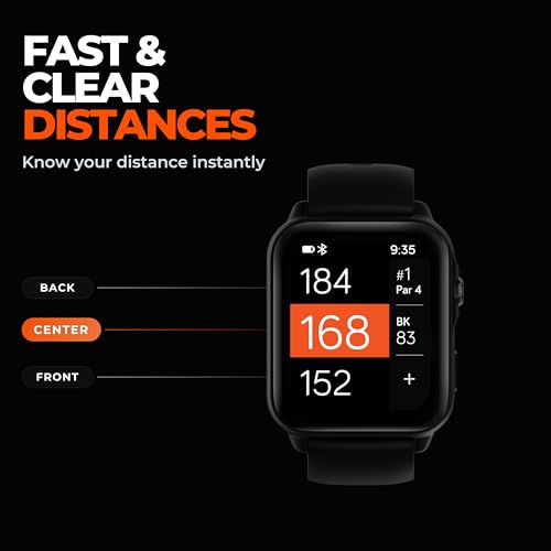 NAVO W1 Golf GPS Watch – Front, Middle & Back Distances, Hazard Tracking, No Subscription