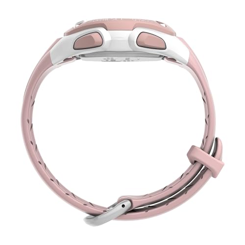 Timex Unisex Triathlon Classic 30 Lap 34mm Watch - Pink Strap Digital Dial Gray Case