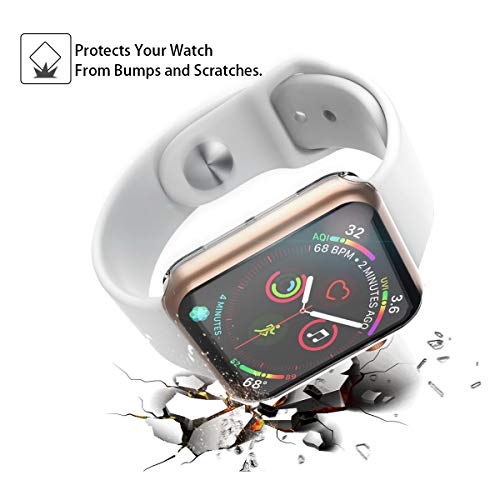 [2-Pack] JULK 40mm Case for Apple Watch New SE 3 (2025) / Series 6 / Series 5 / Series SE/Series 4 Screen Protector, Overall Protective Soft Case TPU HD Ultra-Thin Cover for iWatch, 2 Transparent