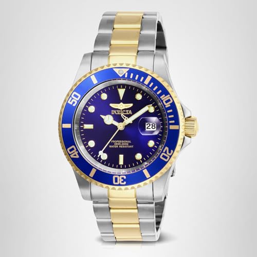 Invicta Men's Pro Diver Quartz Watch with Stainless Steel Strap, Two Tone, 20 (Model: 26972)