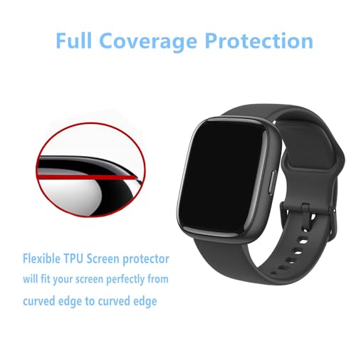Aemus Screen Protector Compatible for Cillso IDW26 / IDW25 Smart Watch 1.83" (6 Pack) Clear TPU Soft Film, Compatible for EchoByte, aeac IDW28 Smartwatch 1.85 Screen Protector