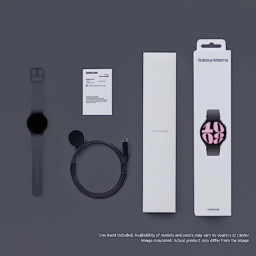Samsung Galaxy Watch 6 44mm LTE Smartwatch, Fitness Tracker, Personalized HR Zones, Advanced Sleep Coaching, Heart Monitor, BIA Sensor for Health Wellness Insights, Big Screen, US Version, Graphite