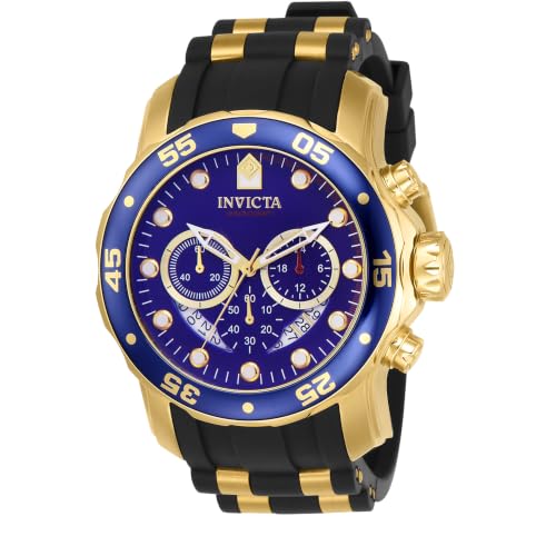 Invicta Men's 6983 Pro Diver Collection Chronograph Blue Dial Black Polyurethane Watch
