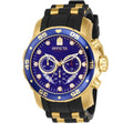Invicta Men's 6983 Pro Diver Collection Chronograph Blue Dial Black Polyurethane Watch