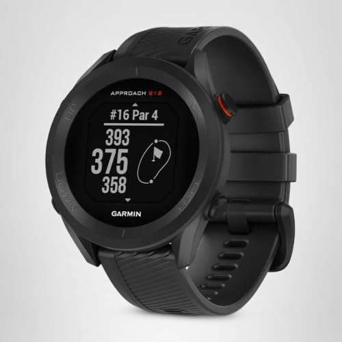 Garmin Approach S12, Easy-to-Use GPS Golf Watch, 42k+ Preloaded Courses, Black, 010-02472-00