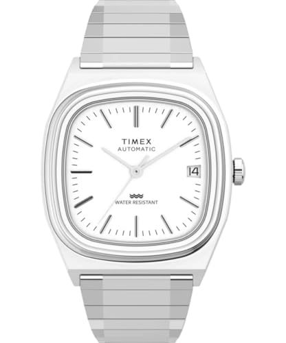 Timex® Automatic 1983 E Line Reissue 34mm Stainless Steel Expansion Band Watch