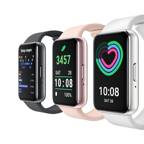 SAMSUNG Galaxy FIT 3 [2025, 40MM] 1.6" AMOLED Display | IP68 Water Resistant | 14 Days Battery Life | 100+ Watchfaces | 100+ Exercise Modes | International Model (Fast Charger Bundle, Black)