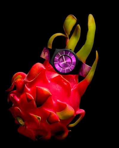 Swatch Skin Unisex Casual Watch Biosourced Black Quartz Water Resistant Paradise Bloom