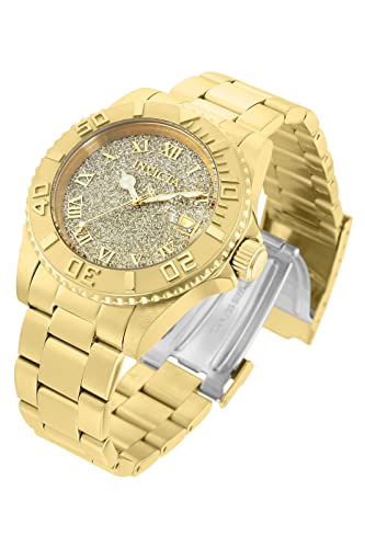 Invicta Women's Angel Stainless Steel Swiss-Quartz Watch with Stainless-Steel Strap, Gold, 20 (Model: 22707)