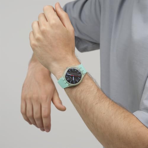 Swatch Unisex Casual Watch Green Bio-sourced Quartz HINT of Mint
