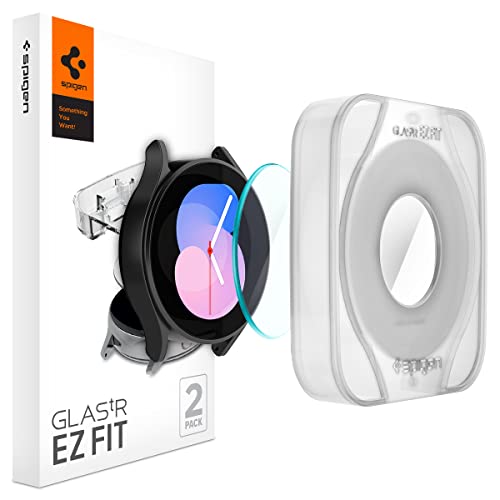 Spigen Tempered Glass Screen Protector [GlasTR EZ FIT] designed for Galaxy Watch FE / 5/4 (40mm) - 2 Pack