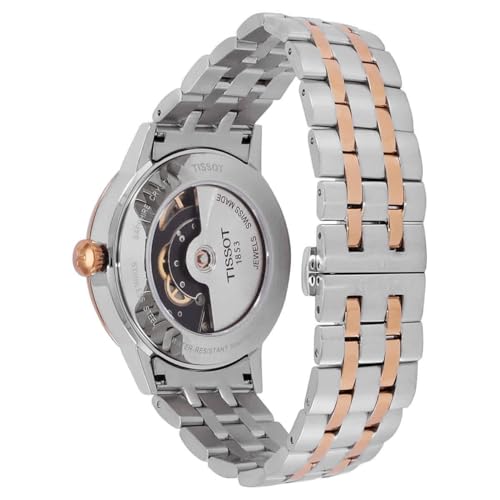 Tissot mens Classic Dream Stainless Steel Dress Watch Rose Gold T1294072203100