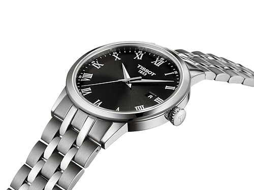 Tissot mens Classic Dream Stainless Steel Dress Watch Grey T1294101105300