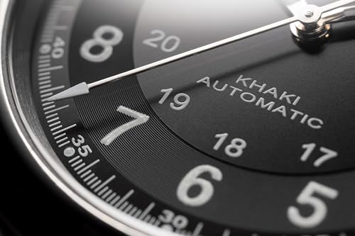 Hamilton Khaki Field King Automatic Men's Watch, 40mm Stainless Steel Case, Swiss Made, Black Dial Analog Wrist Watch for Men, 50m Waterproof, Sapphire Crystal, Stainless Steel Strap
