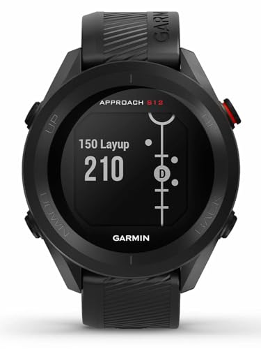 Garmin Approach S12, Easy-to-Use GPS Golf Watch, 42k+ Preloaded Courses, Black, 010-02472-00