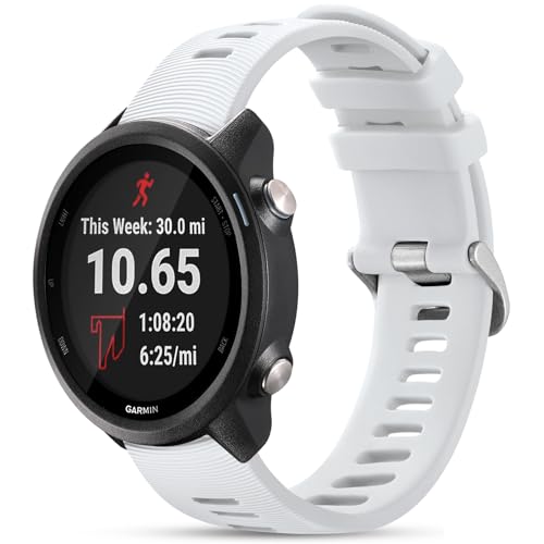 GEAK Compatible with Garmin Forerunner 245/645/55 Watch Band, 20mm Sport Strap Compatible with Garmin Vivoactive 6/Vivoactive 5 Bands,Soft Wristbands for Venu/Venu SQ/Vivomove HR/Galaxy Watch 7/6/5/4