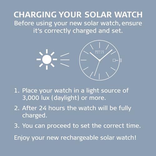 Bering Men's Solar Watch, 40 mm Stainless-Steel Case and Dial, Milanese Strap, Sapphire Crystal, 5 ATM, 14440, Grey/Silver, 40, 14440-077