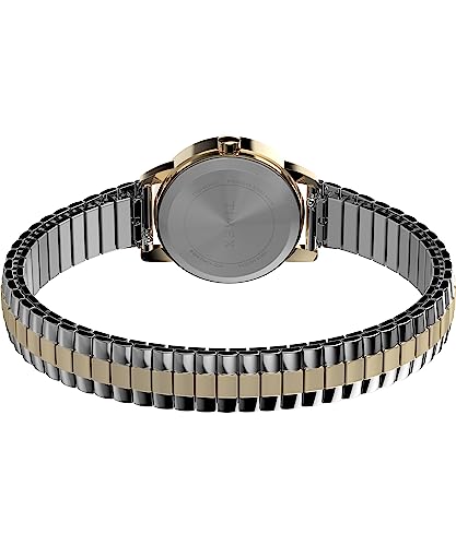 Timex Women's Easy Reader Classic 25mm Watch - Two-Tone Expansion Band White Dial Gold-Tone Case