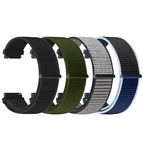 PBFairyy 20mm Watch Bands for Garmin Forerunner 55/570 42mm/165/645/245 Music/Garmin Vivoactive 6/Vivoactive 5/3/Garmin Venu/Venu Sq 2 for Men Women, 20mm Watch Straps for Amazfit Active 2/Active