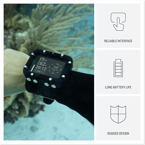 Garmin Descent™ X30, Rugged Dive Computer, Surface GPS, Button Controls, Vibrant 2.4-inch Color Display, Up to 30 Hours of Battery Life