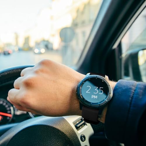 Giantree Silicone Watch Bands, Quick Release Waterproof Soft Rubber Replacement Straps with Silver Plated Stainless Steel Buckle Compatible with Smart Watch Sport Watch for Men Women (22mm, Black)