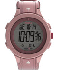 Timex Unisex Ironman Triathlon T200 42mm Watch - Pink Strap Digital Dial Pink Case