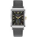 Bulova Men's Frank Sinatra "My Way" Leather Strap Watch, Silver Tone Style: 98A261