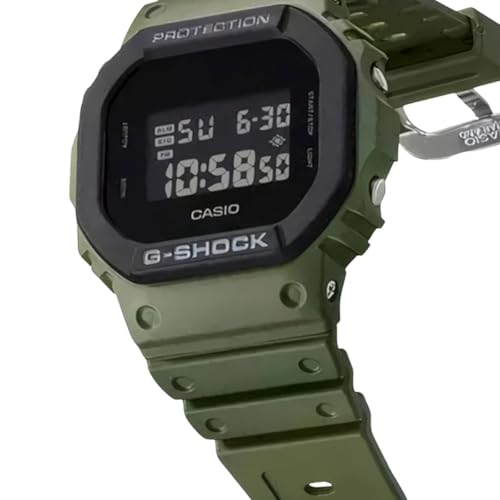 Casio DW5610UU-3 Men's Classic Urban Utility Green Resin Band Alarm Chronograph G Shock Watch