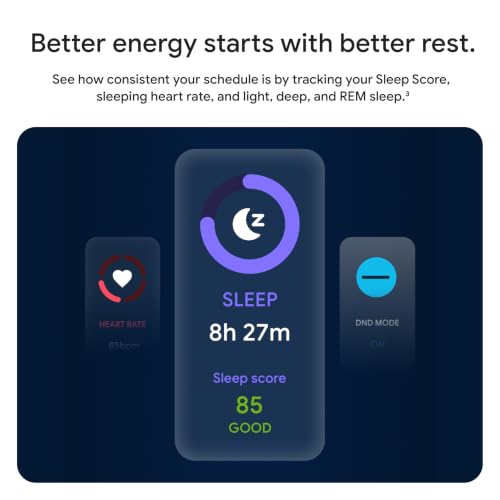 Fitbit Inspire 3 Health & Fitness Tracker with Stress Management, Workout Intensity, Sleep Tracking, 24/7 Heart Rate - 3-Month Google Health Premium Membership Included - Midnight Zen/Black