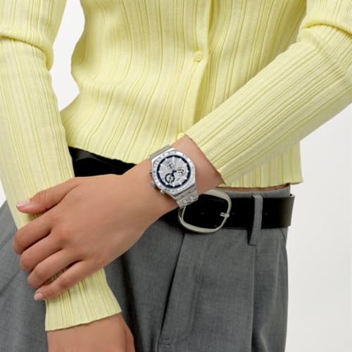 Swatch Skin Irony Unisex Casual Watch Stainless Steel Blue Quartz Water Resistant Midnight in THE Mirror