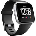 Wepro Band Compatible with Fitbit Versa 2 Bands for Women Men, Soft Band Compatible with Fitbit Versa Bands, Sport Waterproof Breathable Replacement Wristband Strap for Versa Lite, Large, Black, 1 Pack