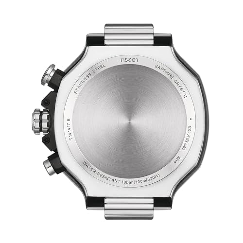 Tissot Mens Tissot T-Race Chronograph 316L Stainless Steel case Quartz Watches, Grey, Stainless Steel, 13.95 (T1414171103100)