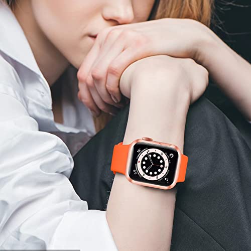 Topokiyu Compatible for Apple Watch Bands 38mm 40mm 41mm 42mm for Women Men, Soft Silicone Sport Band Strap for iWatch Bands Series 11 10 9 8 7 6 5 4 3 SE Ultra, 15Pack