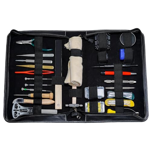 Professional Watch Repair Tool Kit for Battery Replacement, Link Adjustment