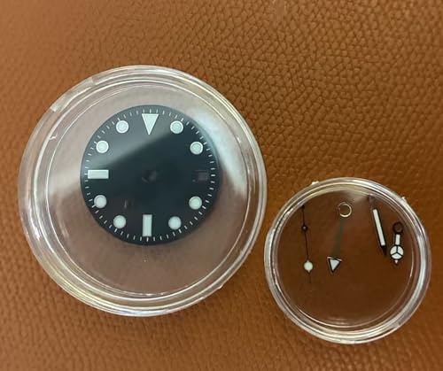 28.5mm NH34 Dial GMT Hands Set, BGW9 Blue Lume Movement Mod Parts