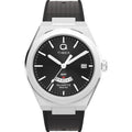 Timex Men's Q Continental GMT 39mm Watch - Black Strap Black Dial Stainless Steel Case