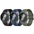 Acextro 3 Pack Sport Band Compatible for Galaxy Watch 7 Bands 44mm 40mm, Samsung Galaxy Watch FE/6/5/4 Classic(40mm-47mm) No Gap Soft Silicone Replacement Strap for Men & Women
