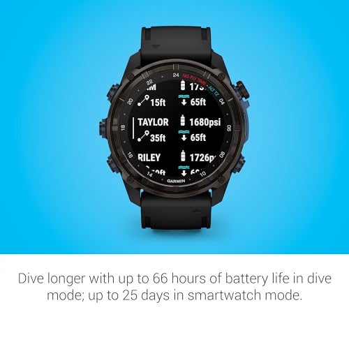 Garmin Descent™ Mk3i,- 51mm Dive Computer and Multisport GPS Smartwatch, Air Integration, Black