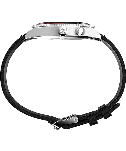 Timex Men's Waterbury Traditional 39mm Watch - Black Strap Black Dial Stainless Steel Case