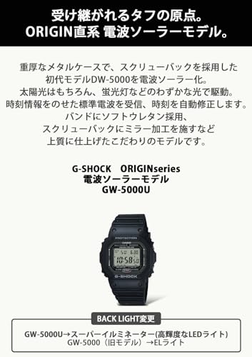 CASIO G-Shock GW-5000U-1JF [20 ATM Water Resistant Solar Radio Wave GW-5000 Series] Shipped from Japan