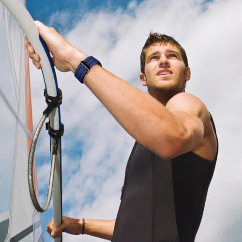 Acextro 6-Pack Marine Sport Band Compatible with Galaxy Watch Ultra Bands 47mm (2025/2024), Samsung Watch 7 Ultra Bands for Men Women, Breathable Ocean Silicone Strap No Gap Design