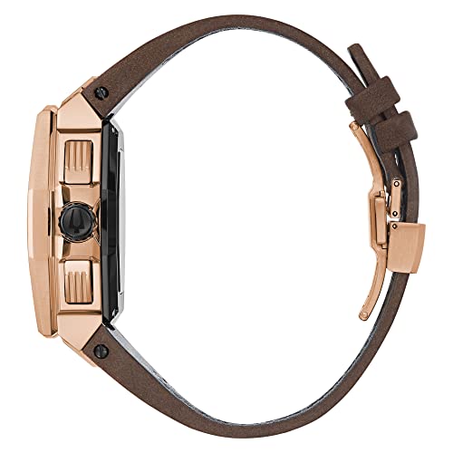 Bulova Men's Precisionist X Chronograph Special Edition Brown Leather Strap Watch | 44.5mm | 98B356