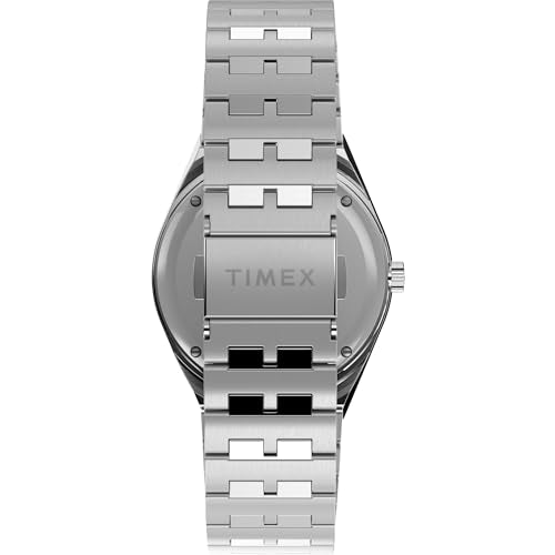 Timex Men's Q GMT 38mm Watch - Black Dial Blue Accent